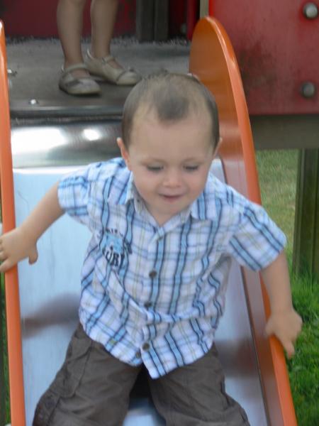 Trop cool le toboggan !